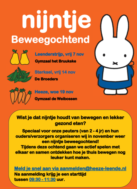 Flyer van de bijeenkomst
