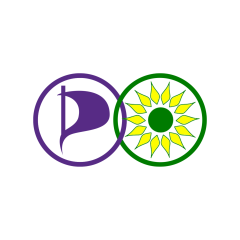 Logo Piratenpartij - De Groenen