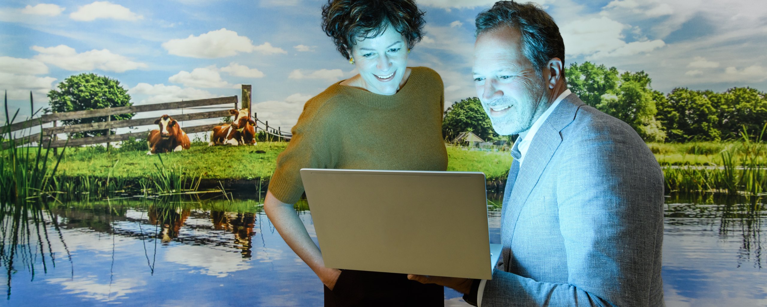 Marjan Vogel (hWh) en Mark van der Werf (STOWA)