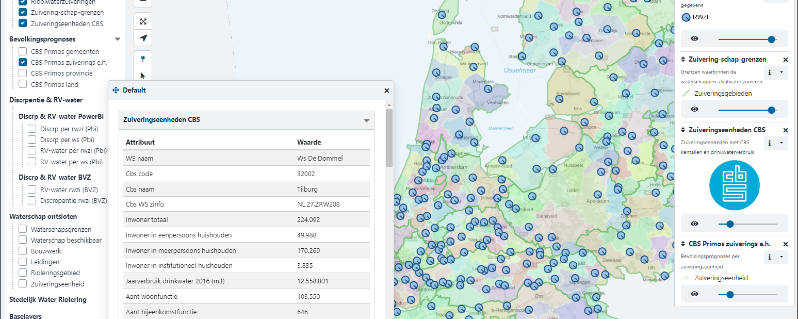 De Afvalwater Prognoseviewer in beeld