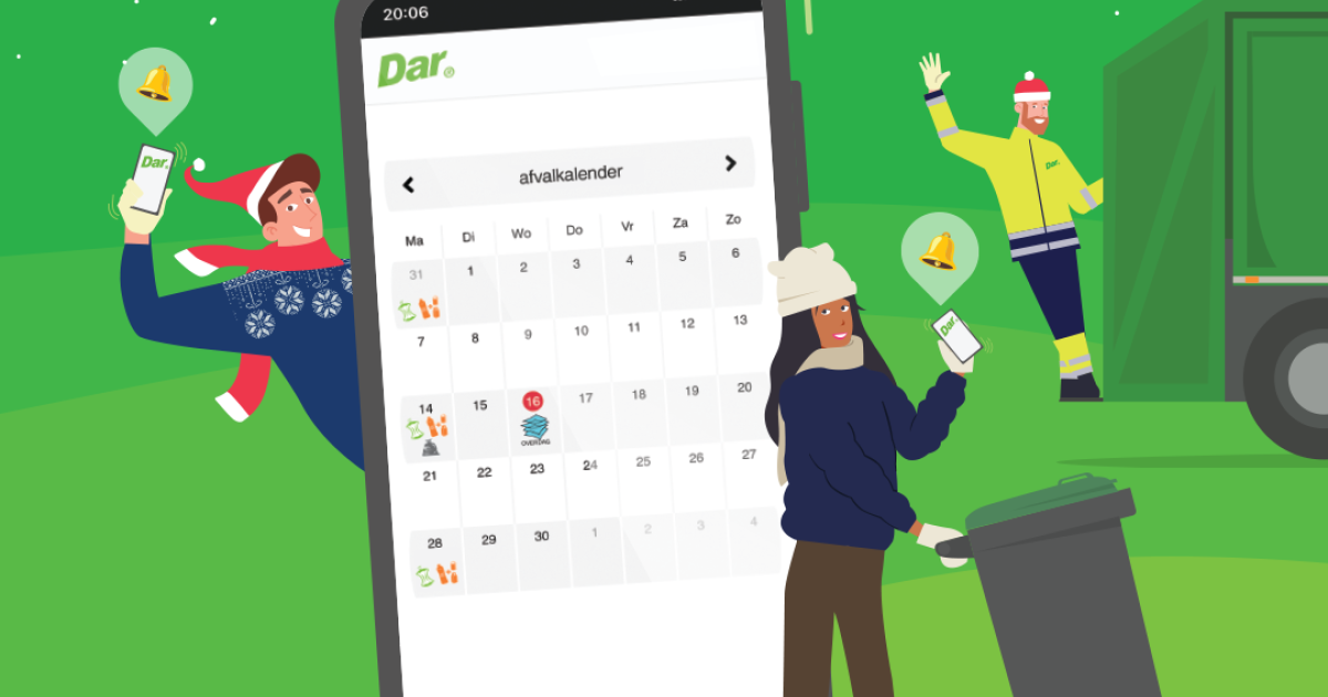 Wanneer haalt Dar mijn afval op in 2024? | Gemeente Heumen