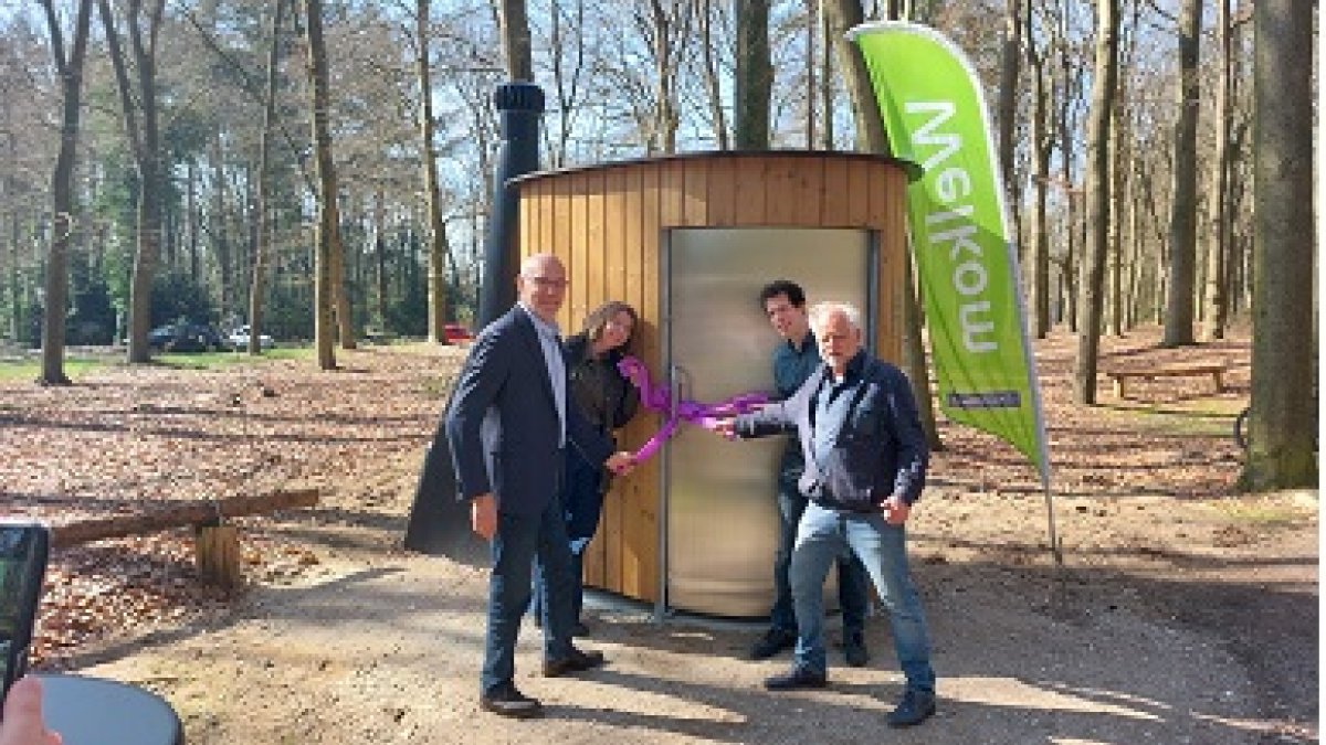 Eerste natuurtoilet in Nationaal Park Utrechtse Heuvelrug geopend