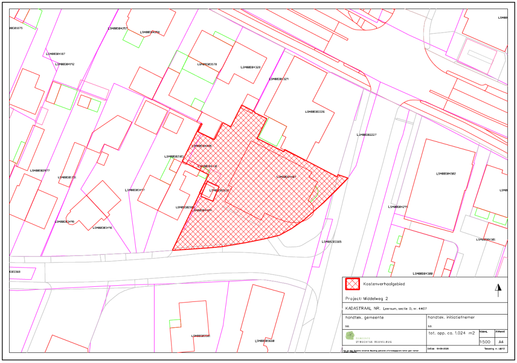 Kostenverhaalgebied Middelweg 2 Leersum
