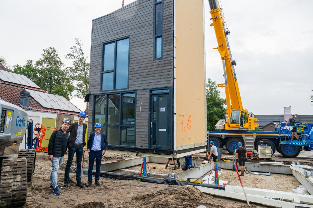 Plaatsing flexwoningen Leersum