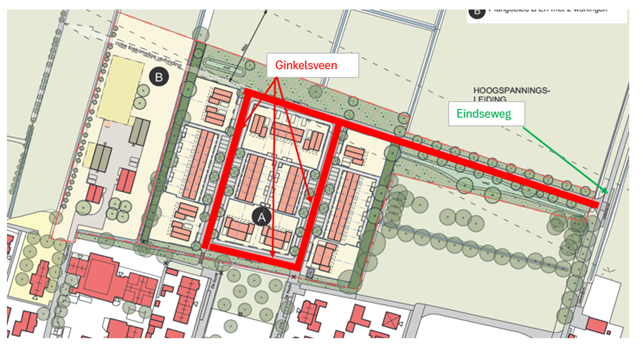 Naamgeving Ginkelsveen -Situatietekening