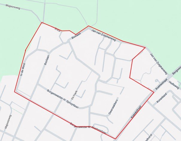 Omlijnd speelveld hunted Amerongen 30 september 2026
