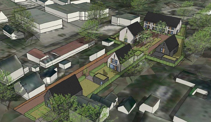 Impressie nieuwe situatie Amersfoortseweg 18-20 Maarn Hof van Bochane