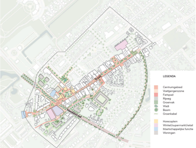 Overzichtskaart centrumvisie Driebergen