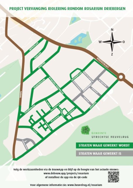 Rosarium Driebergen planning werkzaamheden 2025