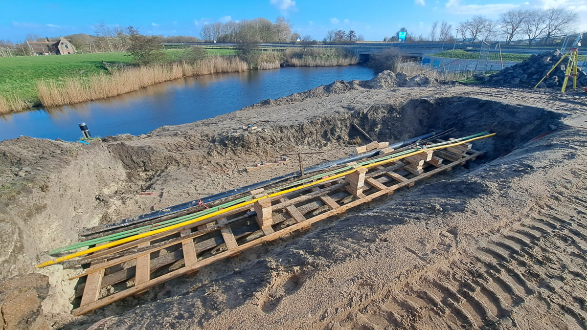 Aanleg vispassage bij Stontelerkeersluis