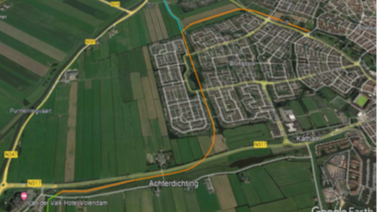 Vervanging persleiding rg. Volendam