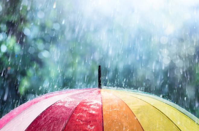 Paraplu in de regen