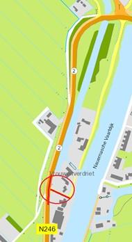Locatie Vrouwenverdriet aansluiting N246