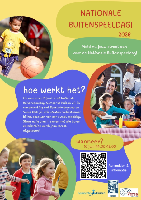 Flyer voor nationale buitenspeeldag 2026