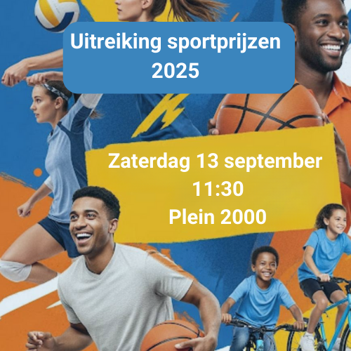 Uitreiking sportprijzen 2025: zaterdag 13 september om 11.30 uur op Plein 2000 in Huizen