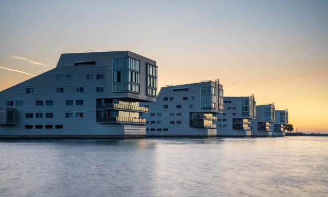 Sfinx huizen aan het water