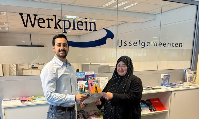 Kudret en Iva op het Werkplein