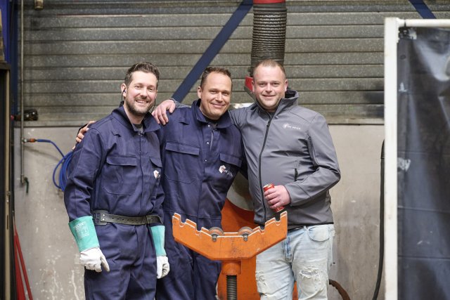 3 werknemers tijdens Open Bedrijvendag Krimpen