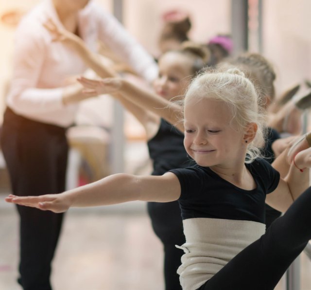 Meisjes op ballet