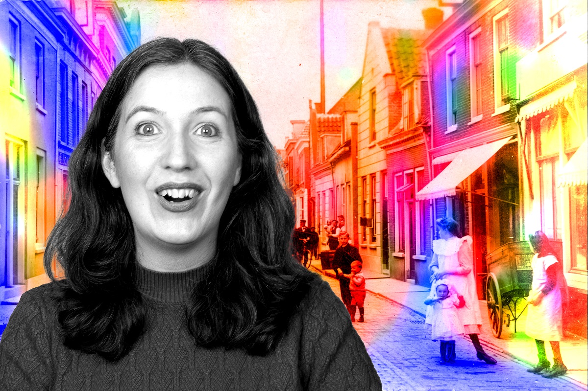 Portret van Lineke Lever gemaakt voor de Expositie Wij geven cultuur een gezicht