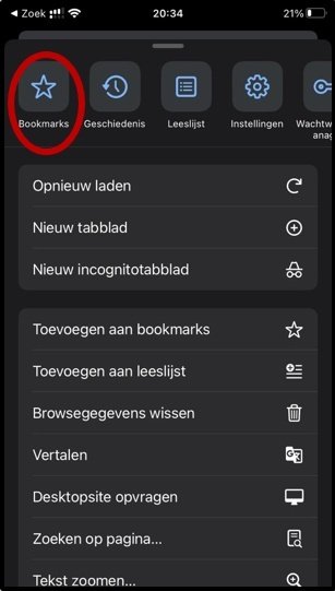 Melding maken met uw smarphone - iOS - Chrome - stap 4