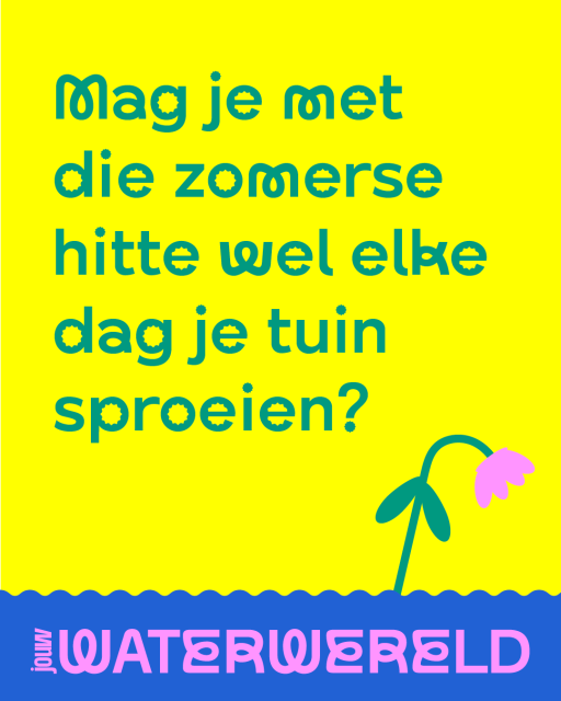 Mag je met die zomerse hitte wel elke dag je tuin sproeien?