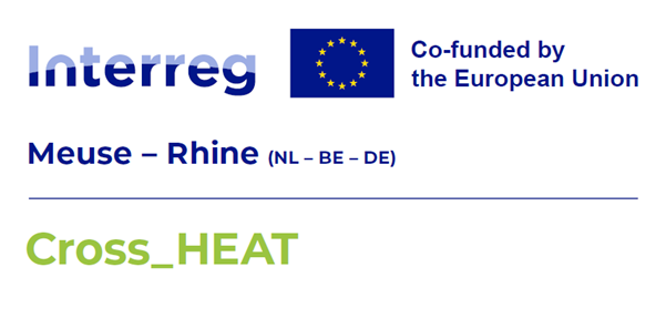 Het logo van Interreg Cross_Heat van de regio Meuse-Rhine