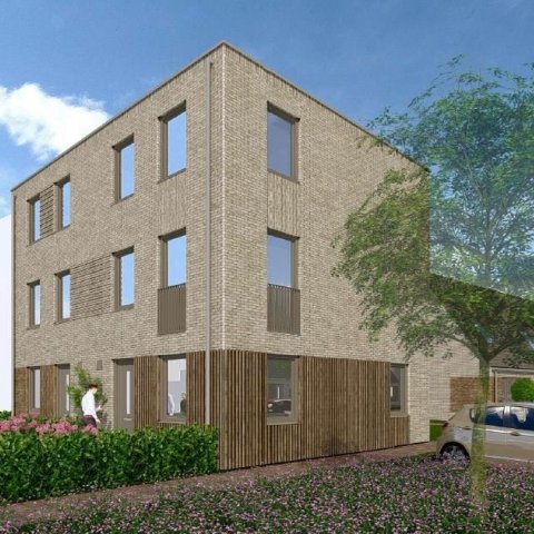 An impression drawing of the new homes on Koempel Street