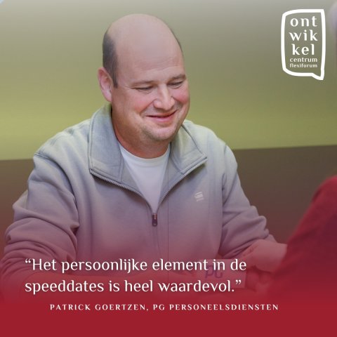 Patrick Goertzen von PG Personeelsdiensten im Gespräch mit einem Bewerber