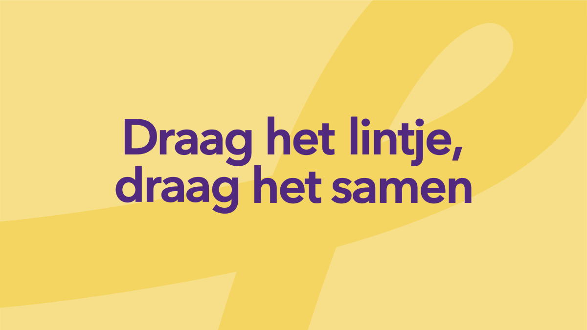 Wereld Suïcide Preventie Week: Draag het lintje, draag het samen