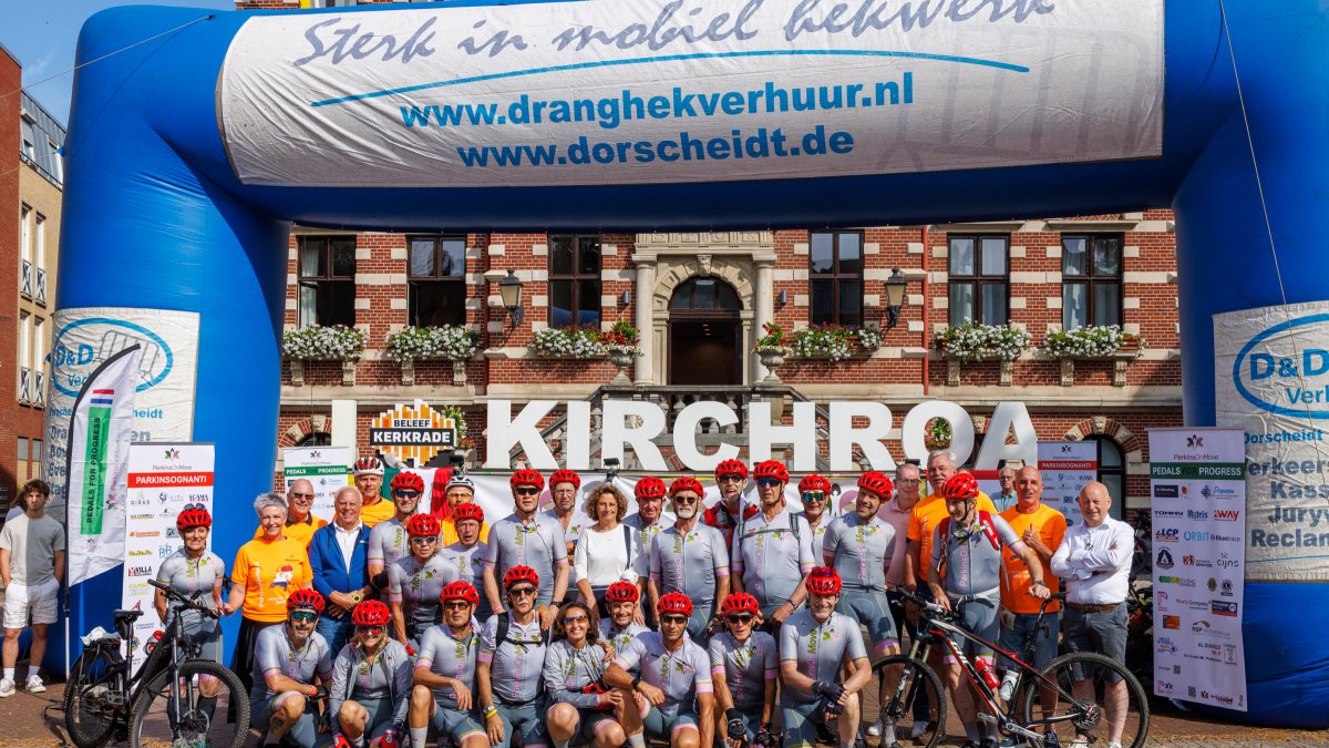 Pedals for Progress van start vanuit Kerkrade
