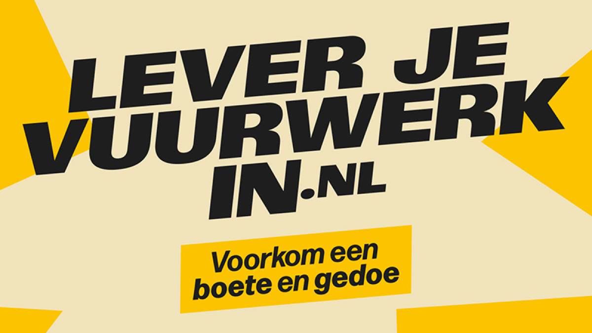 Nog vuurwerk in huis? Lever het veilig en gratis in