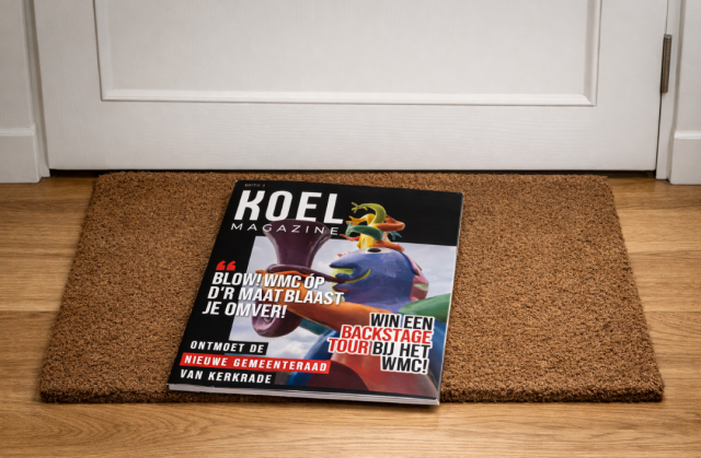 de derde editie van KOELmagazine binnen in een huis op de deurmat