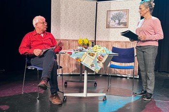 Beeld uit de theatervoorstelling 'De dementie van Jet en Harrie'