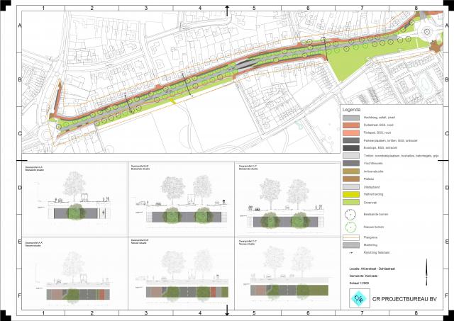 Ontwerp Kaalheidersteenweg Akerstraat Dahliastraat