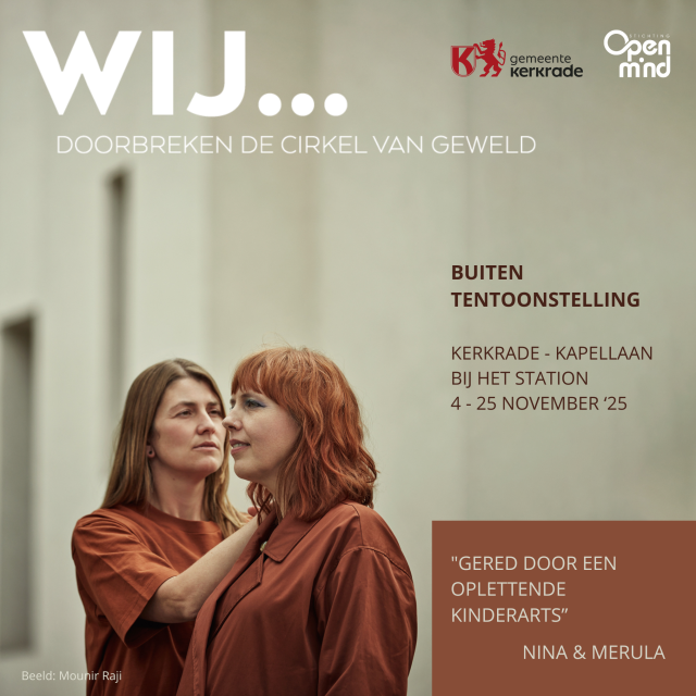 Banner WIR... durchbrechen den Kreislauf der Gewalt