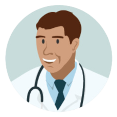 An illustration of a doctor
