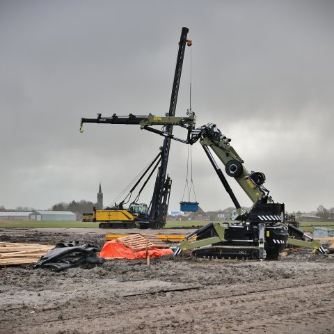 bouwplaats flexwoningen Avenhorn