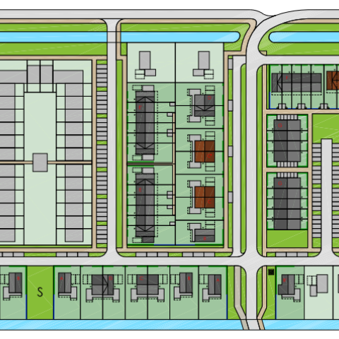 Voorlopige situatieschets Tuindersweijde-Zuid deel 1