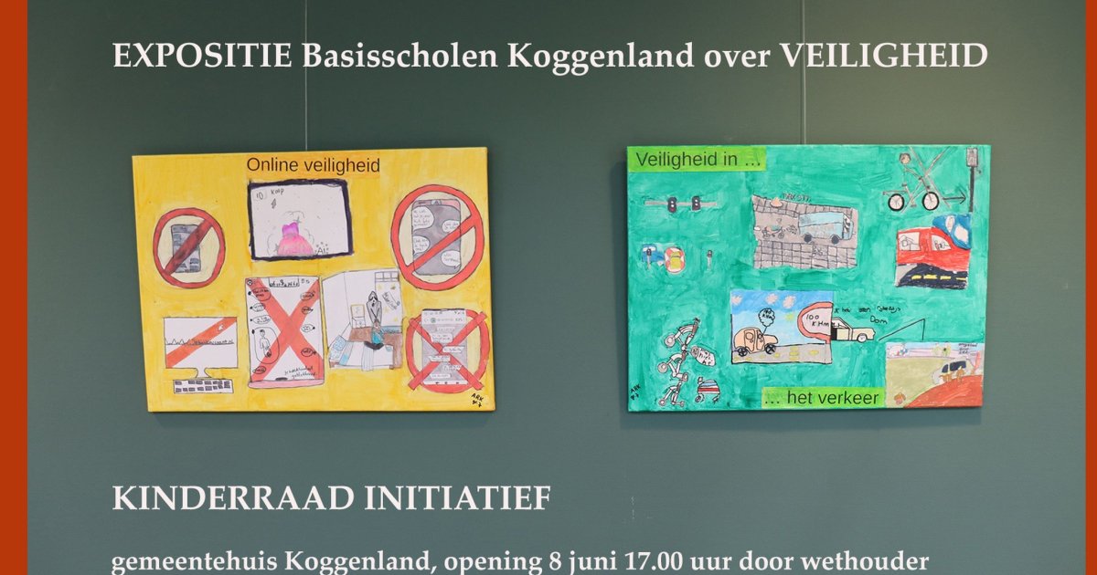 Kom naar de feestelijke opening van de kinderkunstexpositie