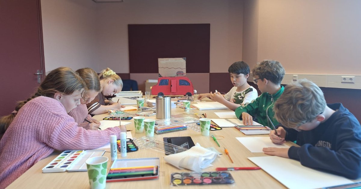 Kindergemeenteraad werkt aan jaarlijkse kunstexpositie