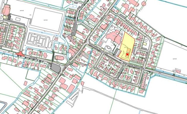 Plattegrond woningbouwlocatie Hensbroek 