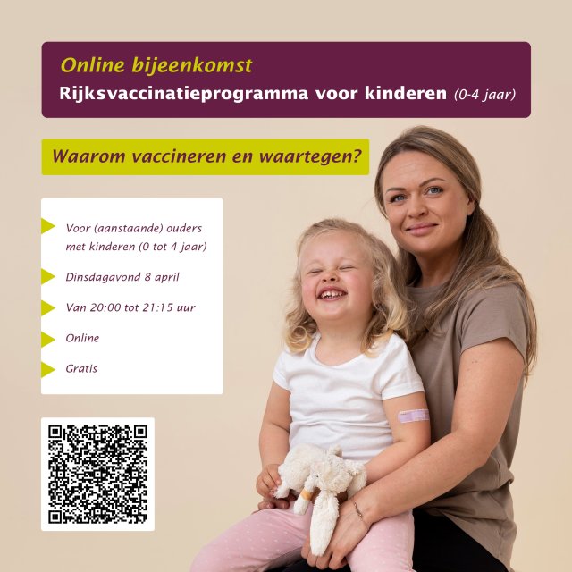 Online bijeenkomst rijksvaccinatieprogramma voor kinderen