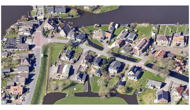 luchtfoto Rustenburg, kern in gemeente Koggenland