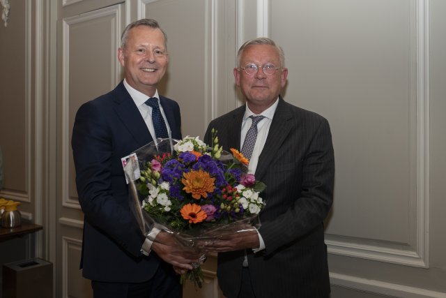 Commissaris van de Koning Arthur van Dijk en Pieter van Maaren