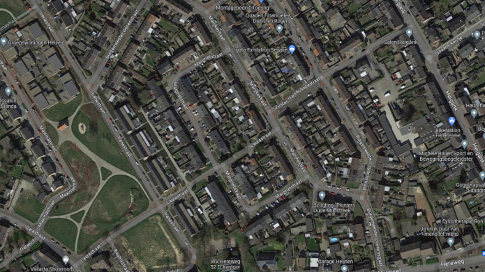 Margrietstraat en omgeving - Google maps schermafdruk