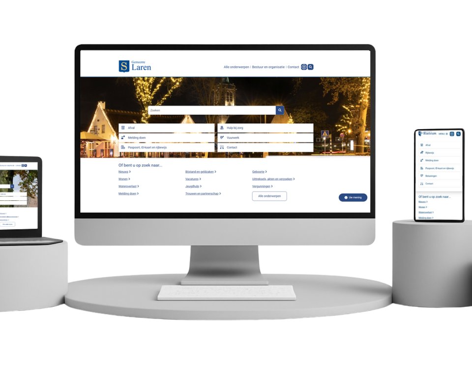Vernieuwde website Laren
