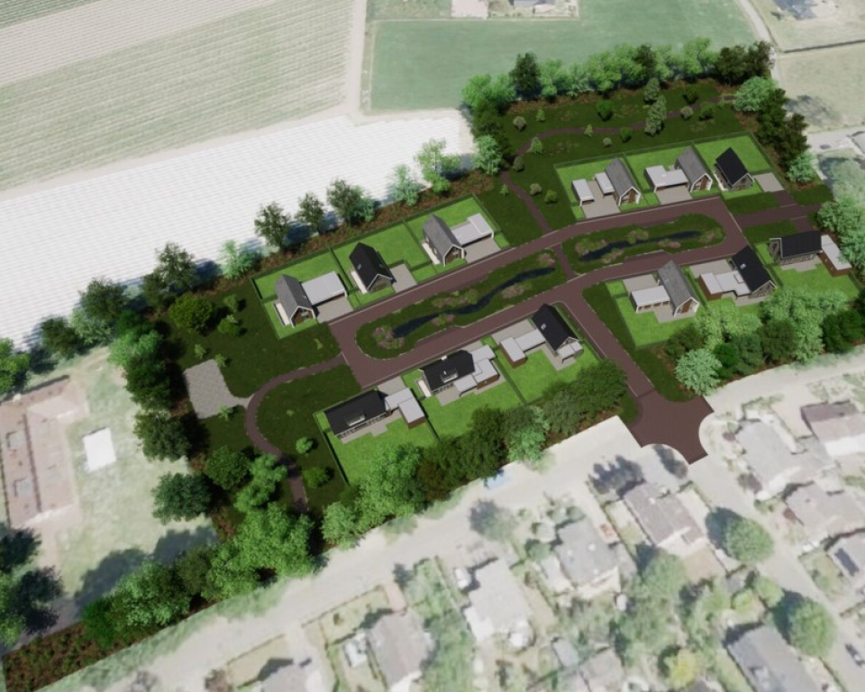 Tekening uitbreidingsplan CPO Grasheim Grathem