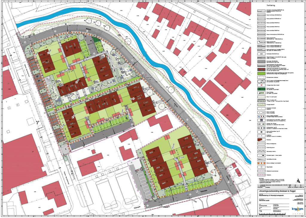 Plattegrond bouwproject Roggel