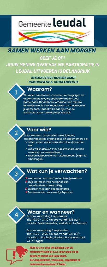 stappenplan participatie